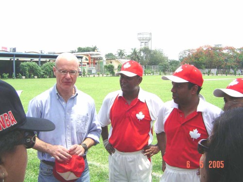 As a team member, High Commisioner of Canada inspiring us for victory