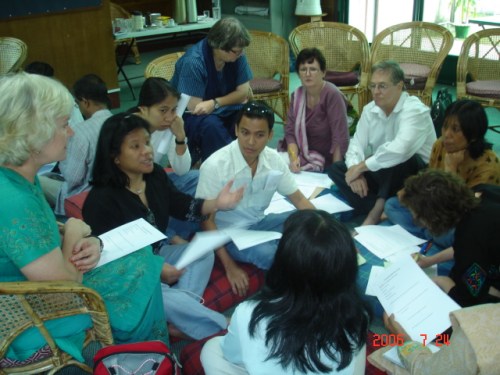 A Group of International Volunteers